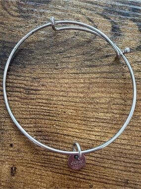 dune Jewelry Silver-Tone Charm Bangle Bracelet